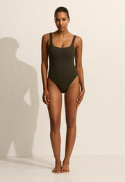 Nineties Maillot - Thyme Crinkle - Matteau